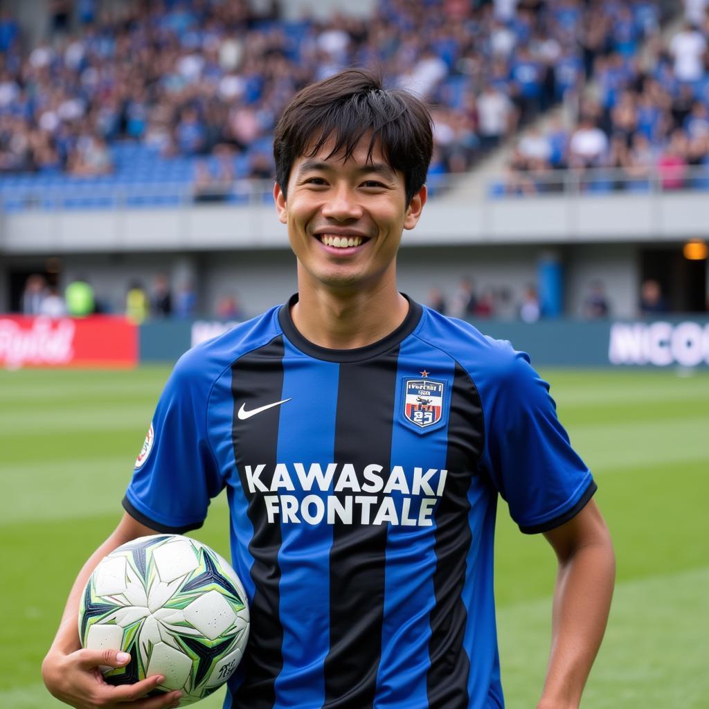 Leo Brian Kokubo trong màu áo Kawasaki Frontale